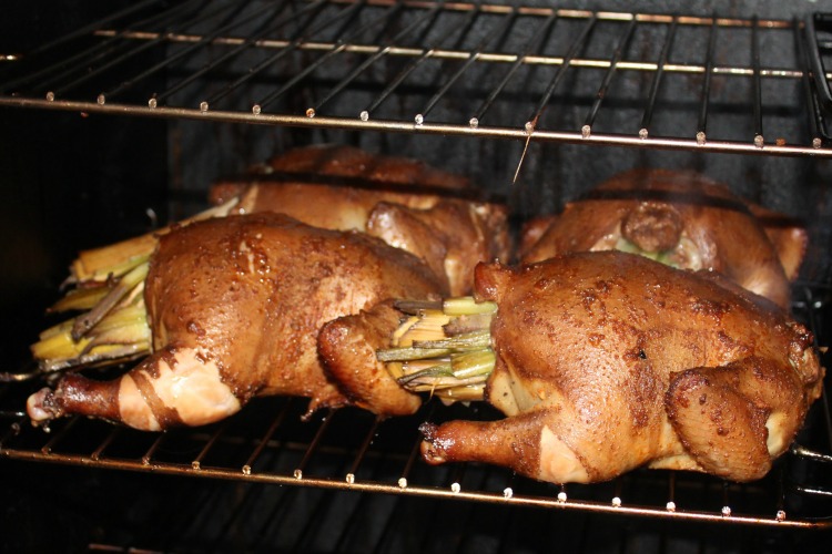 These Smoked Cornish Game Hens With a Brine And Dry Rub Recipe and are full of flavor! Stuff with butter, leeks, celery, and green onions for moist meat!!