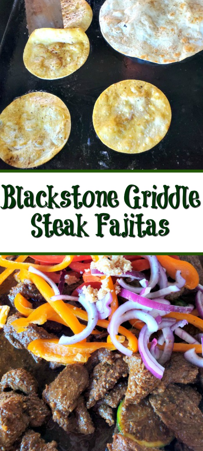 These Blackstone Griddle Steak Fajitas Recipe are one of the easiest ways to make fajitas at home! The flavor from the fajita marinade adds amazing flavor!