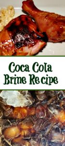 This Easy Coca Cola Brine Recipe is perfect for summer bbq! The Coca Cola adds so much flavor and also tenderizes tough cuts of meat as well!