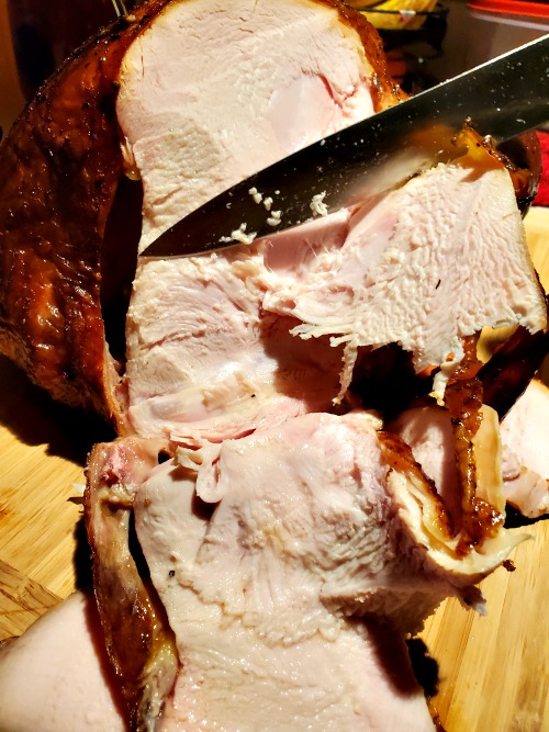 Sliced Open Smoked Turkey