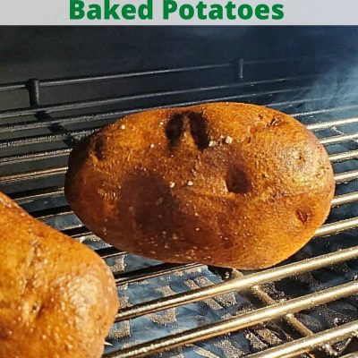 Smoke Baked Potatoes are the perfect way to make a classic with a new twist! Throw them on the smoker and avoid heating up the house for a tasty side dish. Load them up for the perfect loaded baked potato!