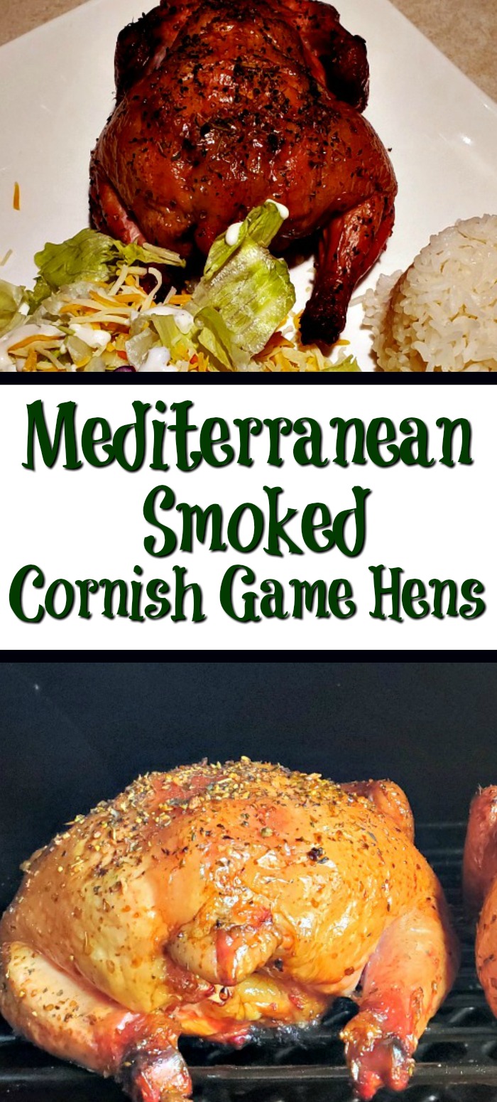 This Mediterranean Smoked Cornish Game Hens Recipe is the perfect way to smoke hens! The flavor is amazing from the rub and cold smoking on a pellet grill! 