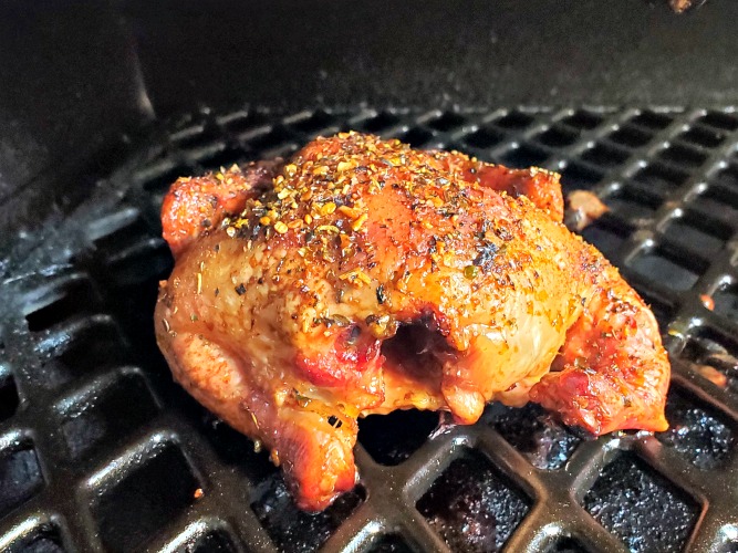 Sweet And Spicy Cornish Game Hen Smoking on a pit boss pellet grill