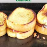 How To Make Pizza Grilled Cheese On The Blackstone Griddle! An easy dinner or appetizer to make up! Change up any way you want and a kid pleaser too!