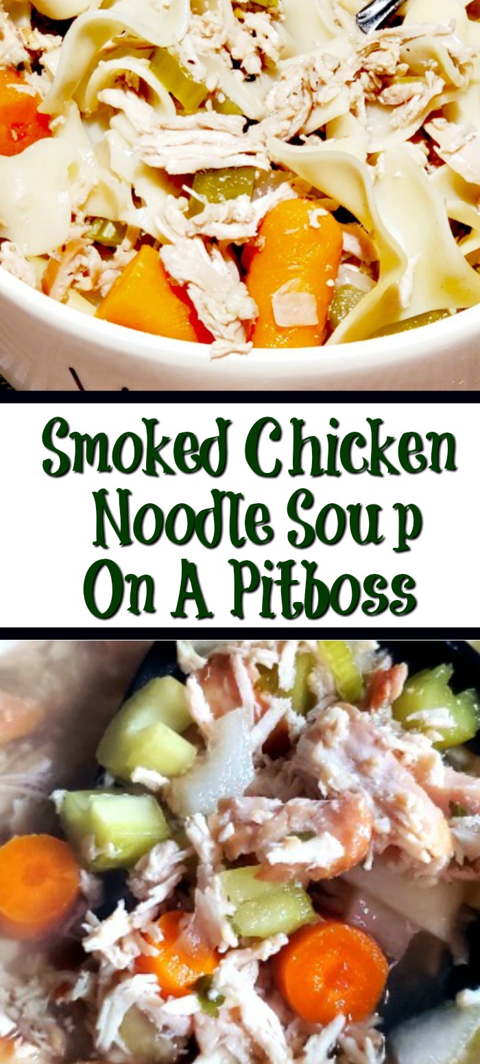 Dutch Oven Smoked Chicken Noodle Soup Recipe!