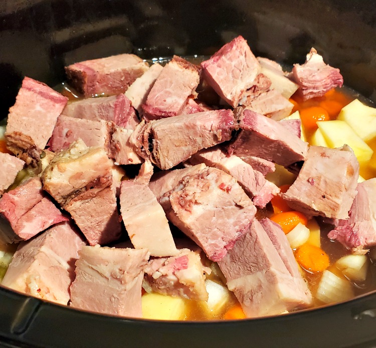 This Slow Cooker Smoked Brisket Stew Recipe is the perfect way to use up leftover smoked brisket! Allow slow cooking all day for the perfect flavor!