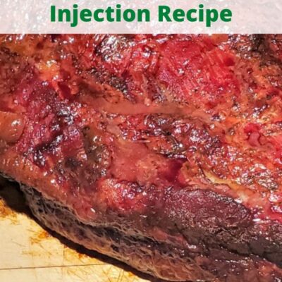 This Smoked Beef Brisket Injection Recipe With Whiskey is the perfect way to add flavor to your beef brisket before smoking it! Add rub for pure perfection! This pairs amazingly with other smoked side dishes or summer potluck dishes as well.