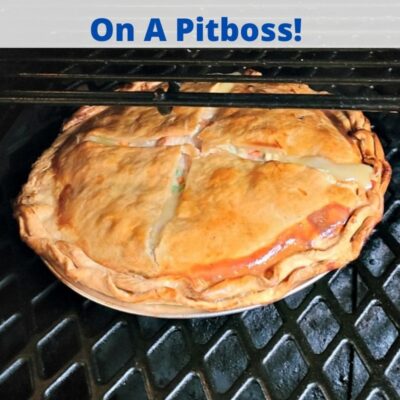 Smoked Chicken Pot Pie Recipe is the perfect comfort food to make on a pellet grill!! Smoke flavor is amazing on the crust and the chicken in the pot pie.