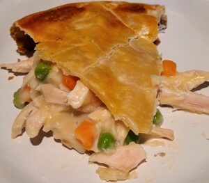 Smoked Turkey Pot Pie is the perfect comfort food to make on a pellet grill or in the oven. Smoke flavor is amazing on the crust and the turkey!