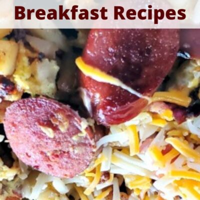 Blackstone Griddle Breakfast Recipes are always tasty when made on the griddle top. Pancake, scrambles, bacon, french toast, and hashbrown are just a start! Clean up is a breeze and the food just tastes better when cooked outside.