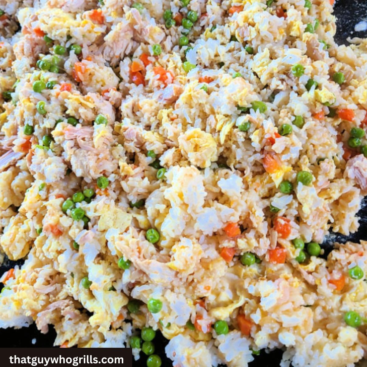 Turkey Fried Rice Cooking on the Blackstone