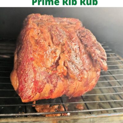 This Easy Smoked Prime Rib Rub Recipe is a simple recipe that will make your Rib Roast amazing! This is perfect for holiday dinners! Just use butter, garlic powder, salt, and pepper to add the perfect flavor! Smoke low and slow on a pellet grill to add more flavor to your meat as well!
