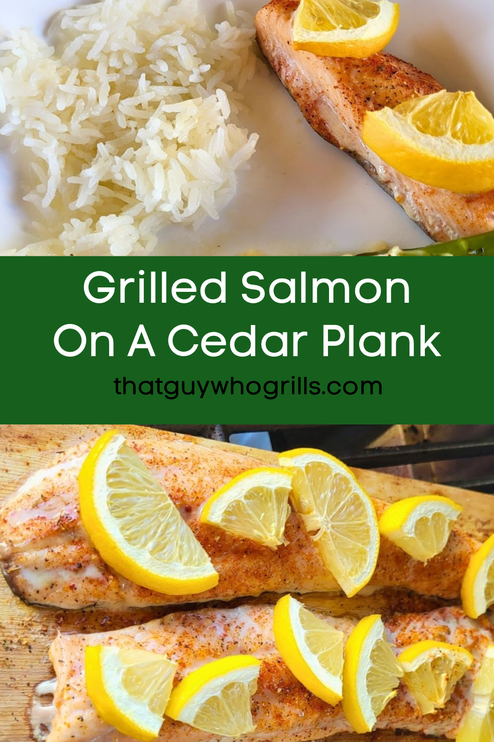 Grilled Salmon On A Cedar Plank